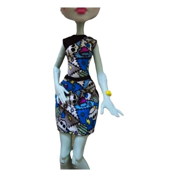 MONSTER HIGH Mattel FRANKIE STEIN How Do You Boo Ghoul Spirit Doll 2016 - Picture 4 of 7